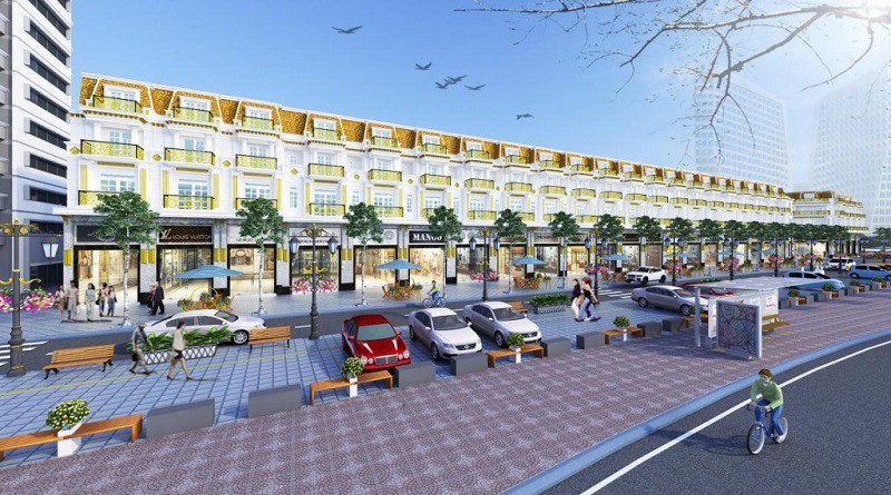Cho thuê shophouse khu D Geleximco 90m2, 3 tầng mặt đường lớn