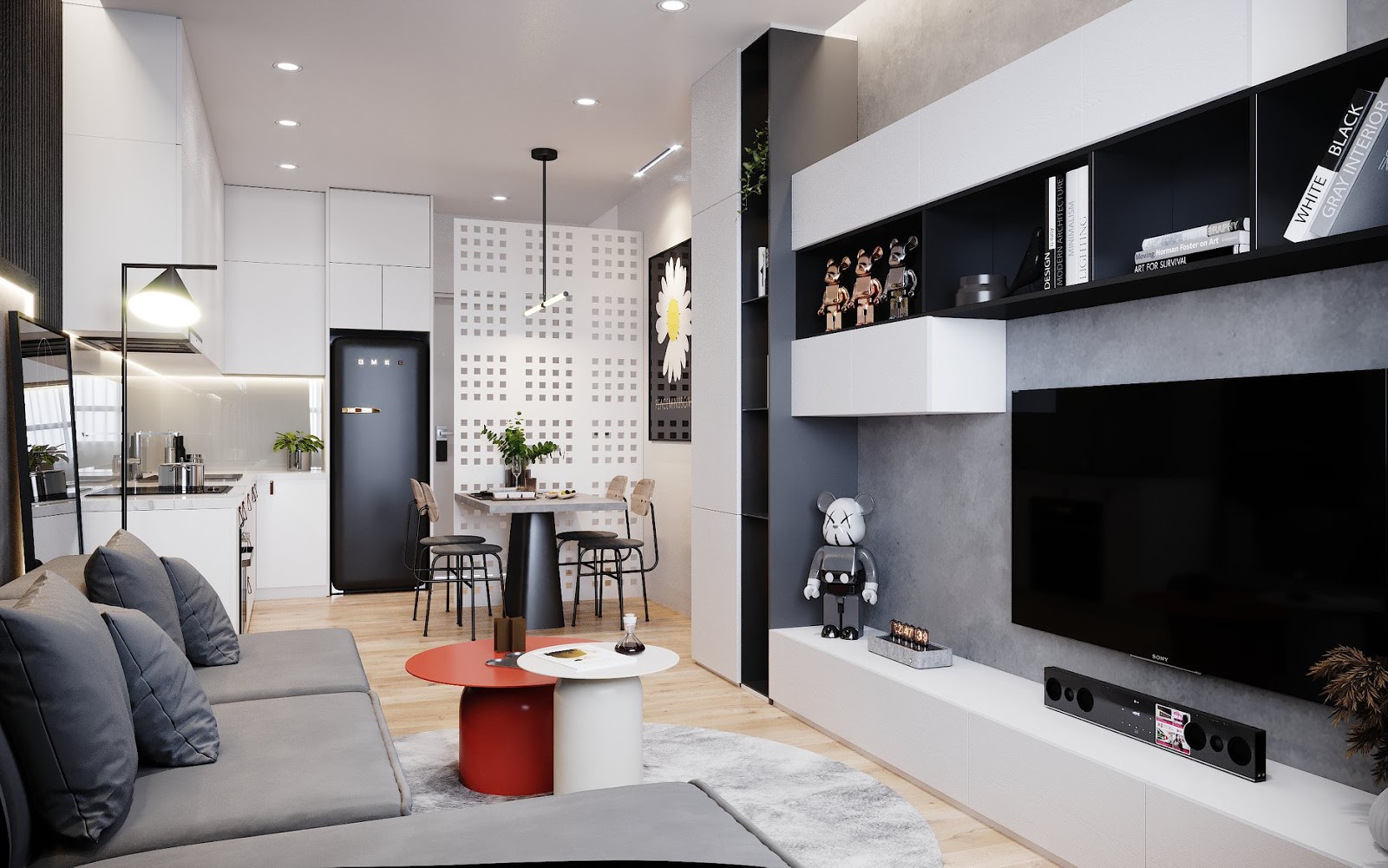 Cần cho thuê căn hộ 2 phòng ngủ hướng Bắc, đầy đủ nội thất, ban công view sân tập tầng cao tại Geleximco Lê Trọng Tấn