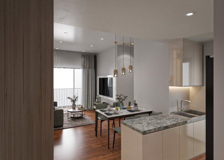 Cho thuê căn hộ 2 phòng ngủ/2WC diện tích 68m2 hướng Đông Bắc Geleximco Lê Trọng Tấn