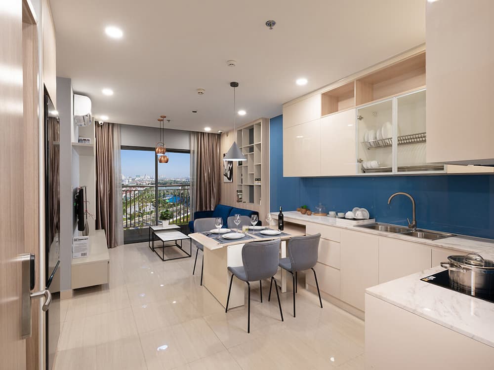 Cần thuê căn hộ 2 phòng ngủ hướng Tây Nam full đồ nội thất, DT: 67m2 chung cư khu A Thanh Hà Cienco 5
