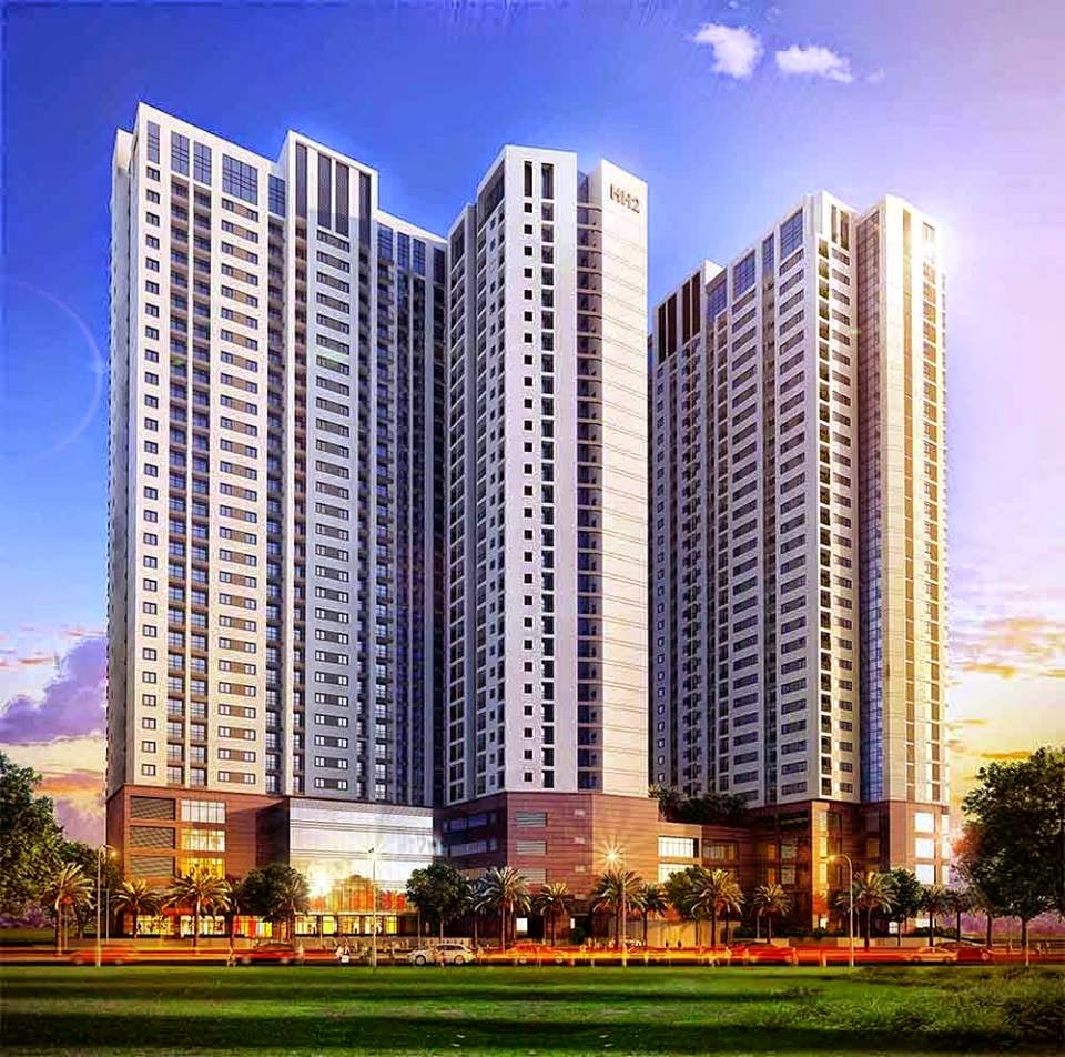 Toàn cảnh chung cư HH2 - Gemek Tower